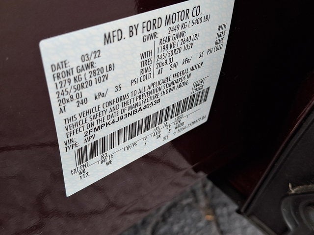 2022 Ford Edge ST-Line
